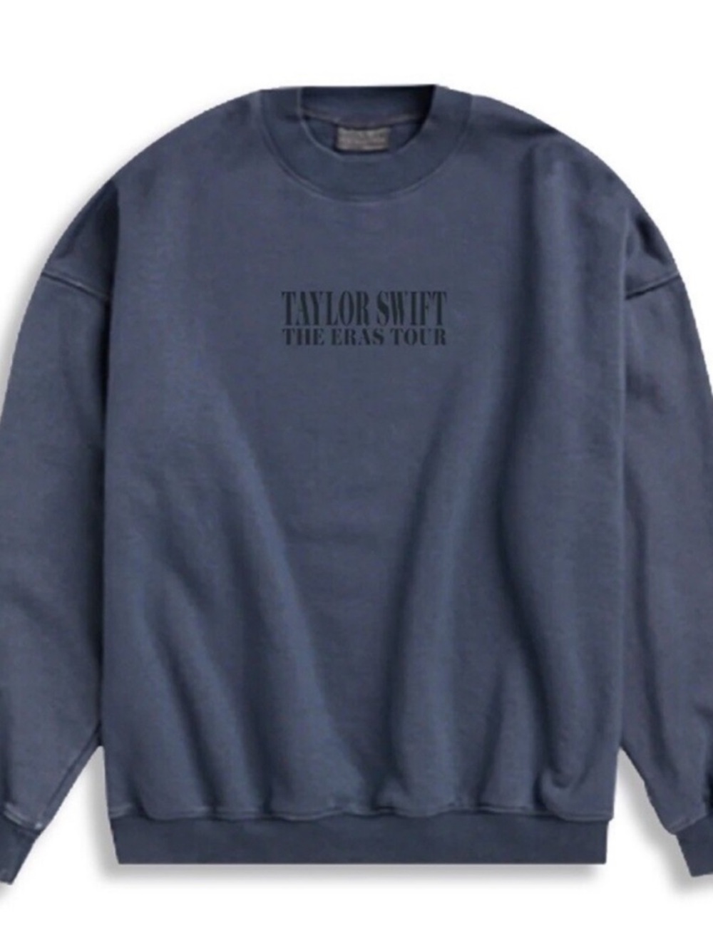 Taylor Swift The Eras Tour Navy Crewneck Sweatshirt - blue gray